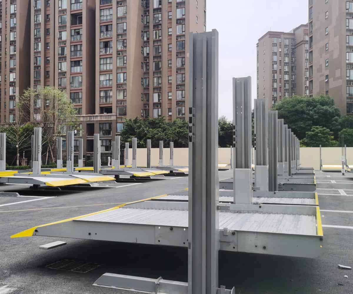 三層升降橫移式機(jī)械式停車位過驗(yàn)收